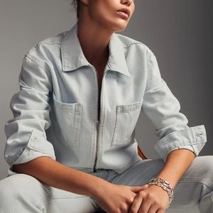 Mango denim jacket with pockets